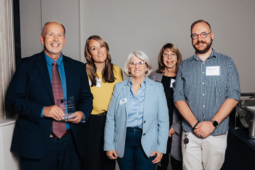 Award recipients at the first Groundwork Gathering event held by DFA